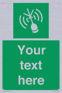 Custom sign safe condition Emergency position beacon